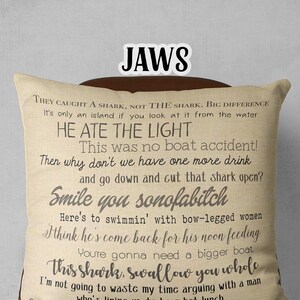 Classic Movie Cushion Cover Jaws Movie Cushion Classic Movie Cushion Cover Jaws Movie Cushion