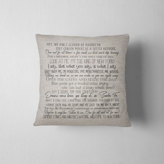 Newsies pillow cover 18x18inch pillow 18x18inch pillow cover broadway musical