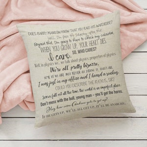 Movie Quote pillow cover Breakfast Club 18x18inch pillow cover machine washable cover image 4