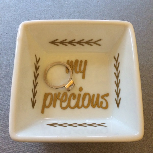 Ring Holder - Lord of the Rings "My Precious" 3inchx3inch -  perfect gift for holding rings