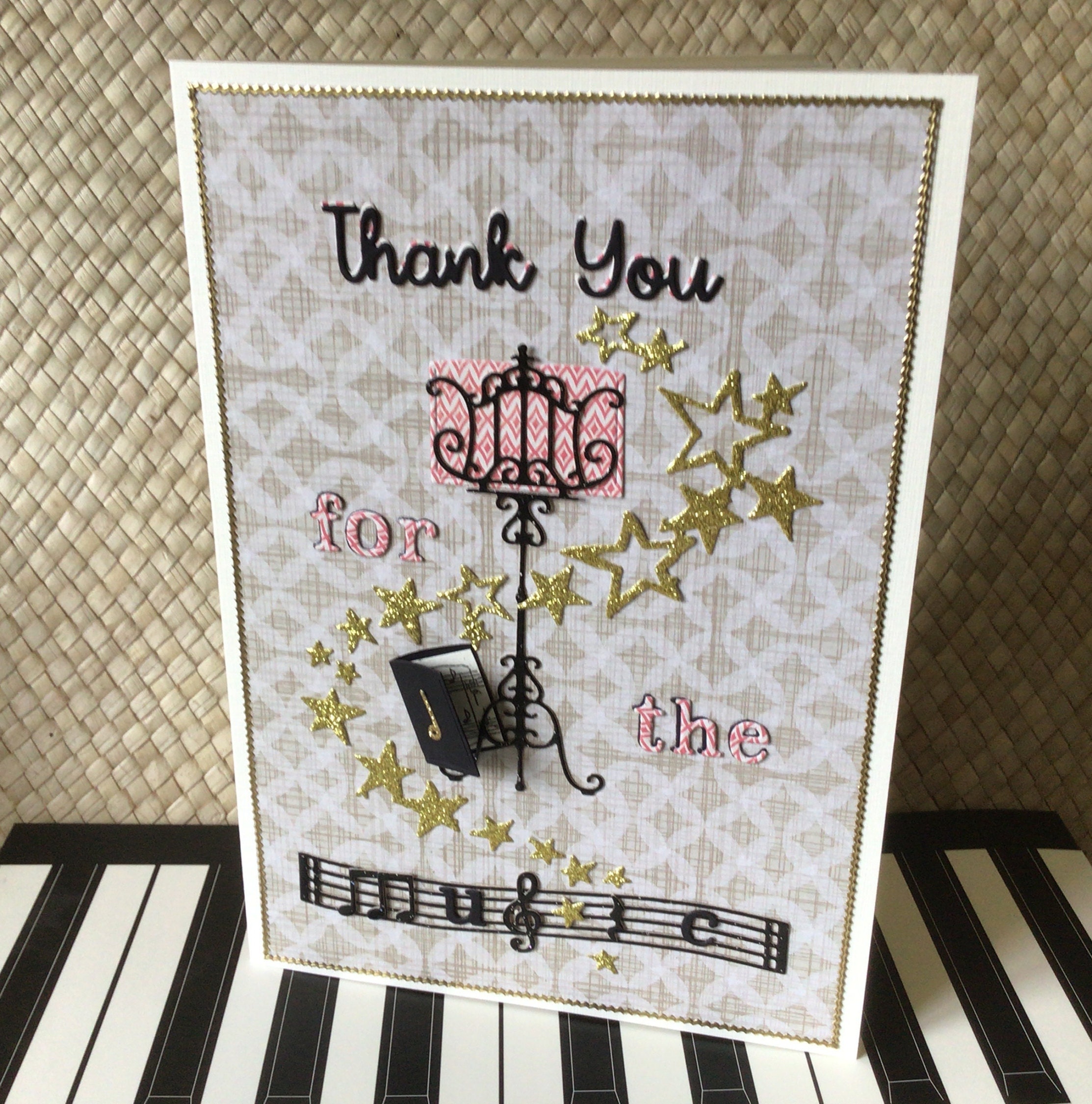 Music Director Thank You Card Musician Leaving Card Music | Etsy