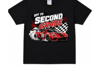 Personalized Off to Second Grade Shirt | Custom Name & Age Tee | Boys School Shirt | School Shirt | First Day of School