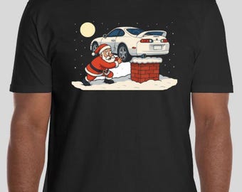MK4 Supra Christmas T-Shirt | Santa Car Guy Holiday Gift Tee