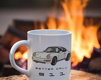 Michael Myers Porsche 911 Mug: Spooky Halloween Horror Movie Gift
