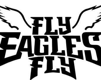 Philadelphia Fly Eagles Fly type vinyl decal