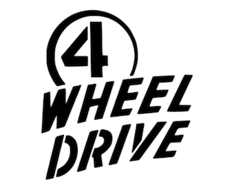 Jeep 4 Wheel Drive Wrangle Cherokee type Decal