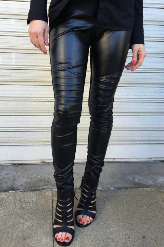 eco leather pants