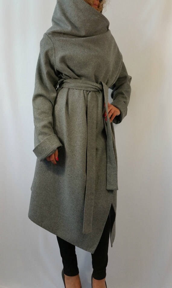 grey wrap jacket