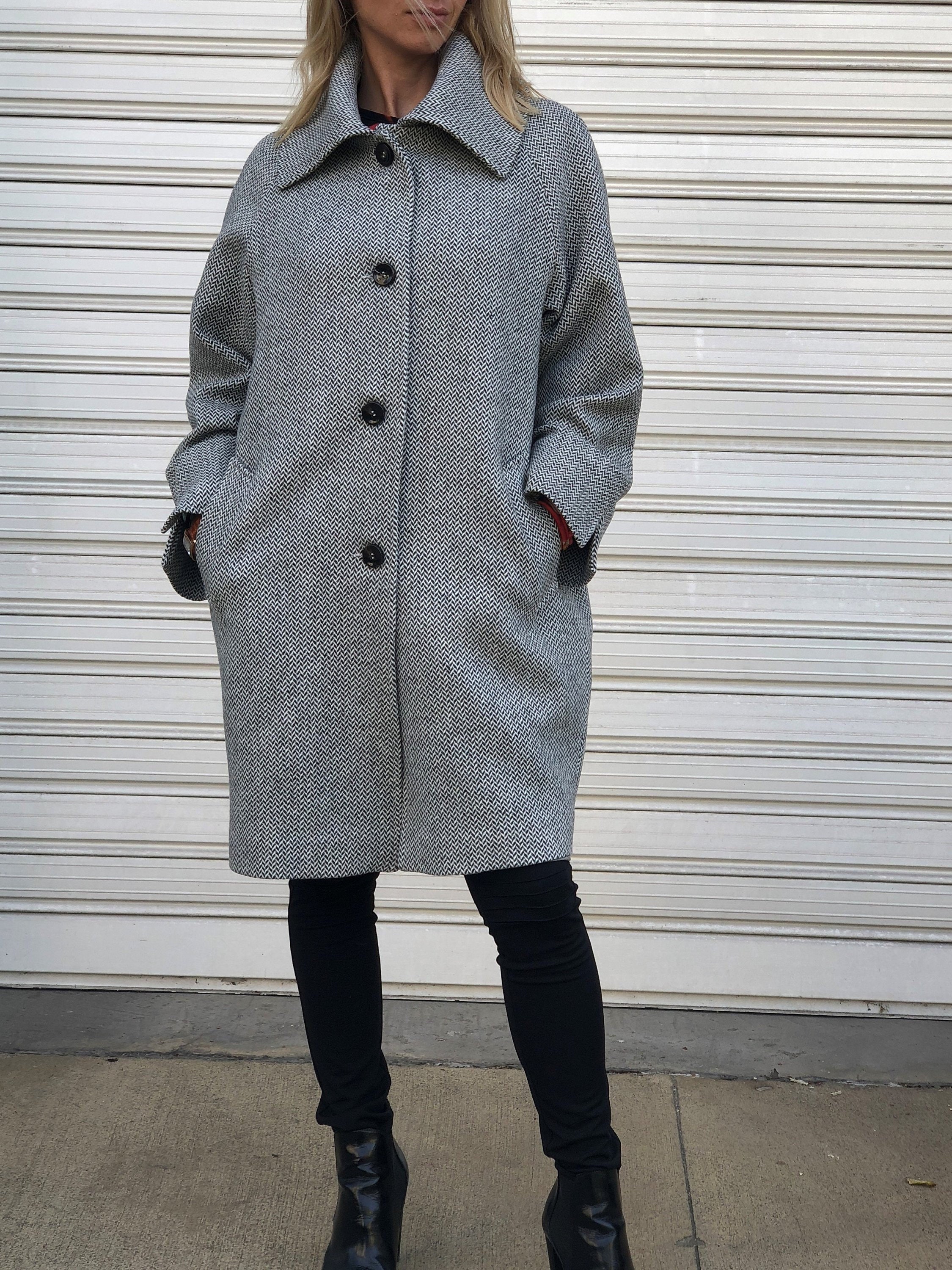 wool lined coat womens