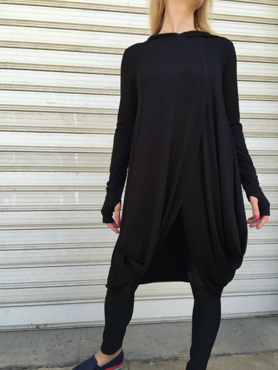 black dressy tunic tops