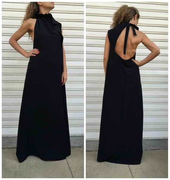 loose backless dress