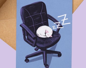 Cat Card | New Job | A6 Sustainable Greetings Card