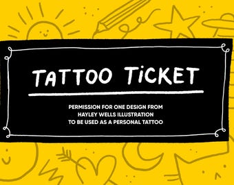 Tattoo Ticket for Hayley Wells Illustration
