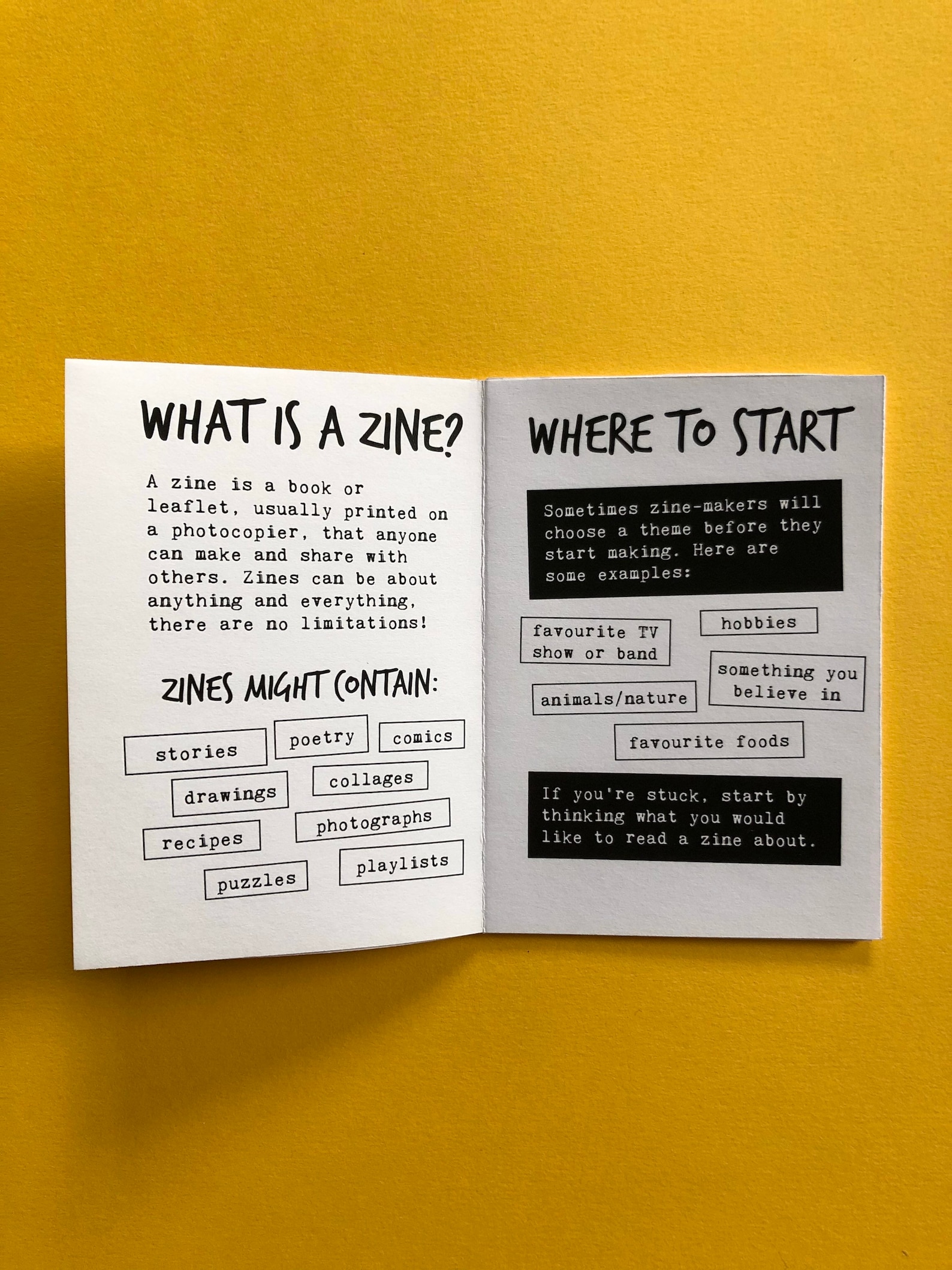 How to Make a Zine DIY Zine Mini Zine UK Zines Zine Etsy