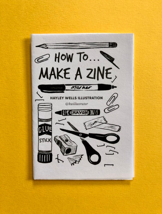 How to Make a Zine DIY Zine Mini Zine UK Zines Zine Etsy UK