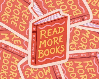 Read More Books – Sustainable Recycled Paper Sticker