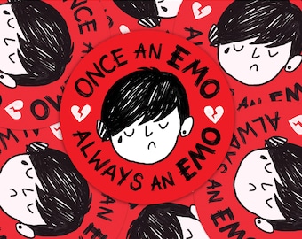 Once An Emo – Sustainable Recycled Paper Sticker