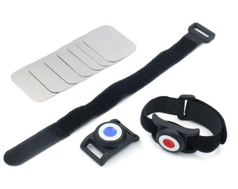 MagModule – High-strength N52 neodymium utility magnets. Strap mount design for parts holding and quick-detach mounting. Two pack. UK-made.