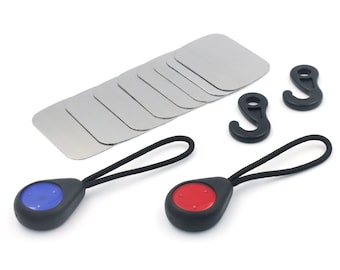 MagLoop - High-strength N52 neodymium utility magnets. Easy lift-off design with practical loop-on cords and tool hooks. Two pack. UK-made.