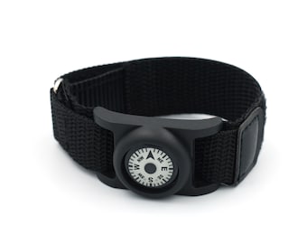 Wrist Compass - Rugged, reliable navigation aid. Precision luminous dial, adjustable strap. Hiking, camping, survival, EDC, scouts. UK-made.