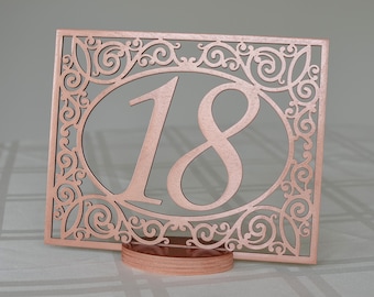 Rose Gold Table Numbers, Gold Table Numbers, Silver Table Numbers, Table Numbers Wedding, Wedding Numbers