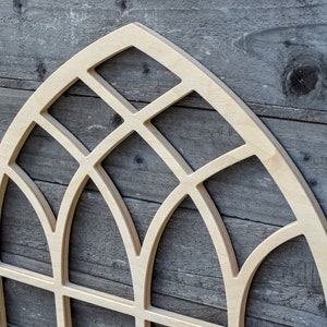 Wooden arch, arched frame, farmhouse window, cathedral windows, farmhouse decor, church window, shabby chic window, arch image 2