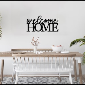 Welcome Home Wood Sign, Welcome Sign, Entry Way Decor, Realtor Gift, Housewarming Gift