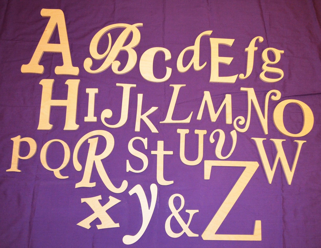 Nursery Decor,alphabet, Wooden Alphabet , Large Wood, Letters, Baby