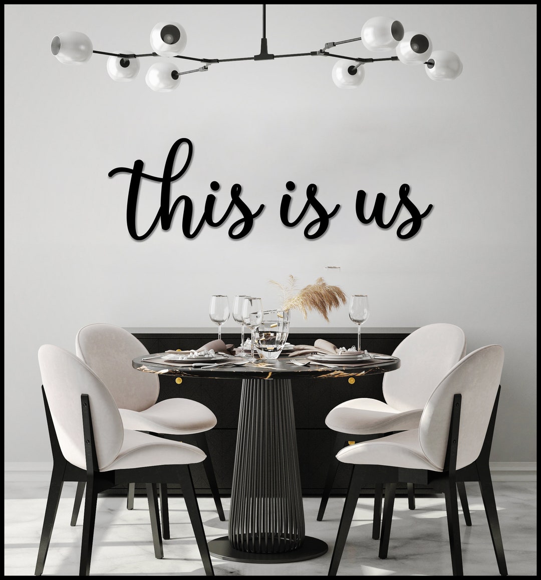 This is Us Sign, This is Us Wall Decor, Dining Room Decor, This is Us ...