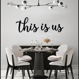 This is us sign, This is us wall decor, Dining room decor, This is us wood sign, Family room decor
