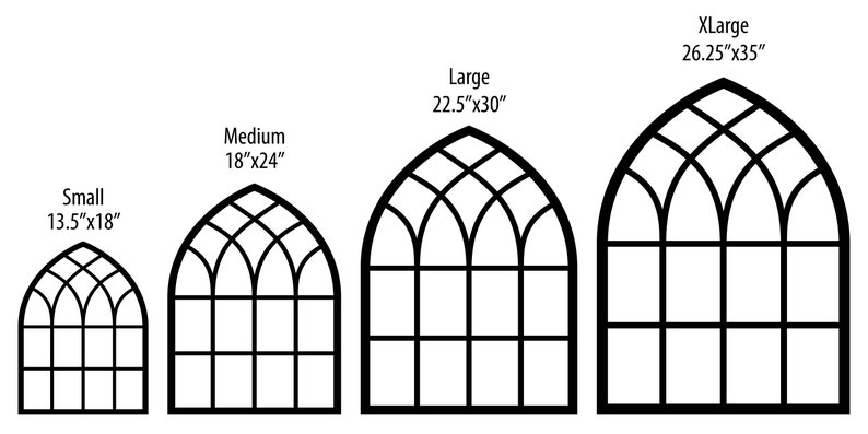 Wooden arch, arched frame, farmhouse window, cathedral windows, farmhouse decor, church window, shabby chic window, arch image 3