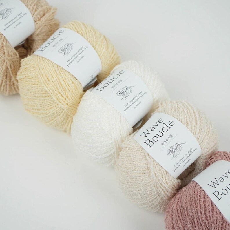 Wave Boucle, 50g by Ancalls Korean Yarn Summer DK Sport Boucle for ...