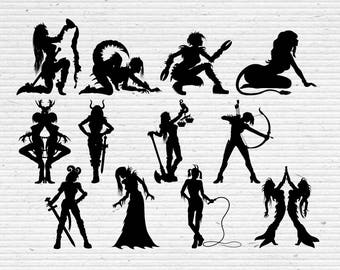 Download Female Warriors Svg Etsy