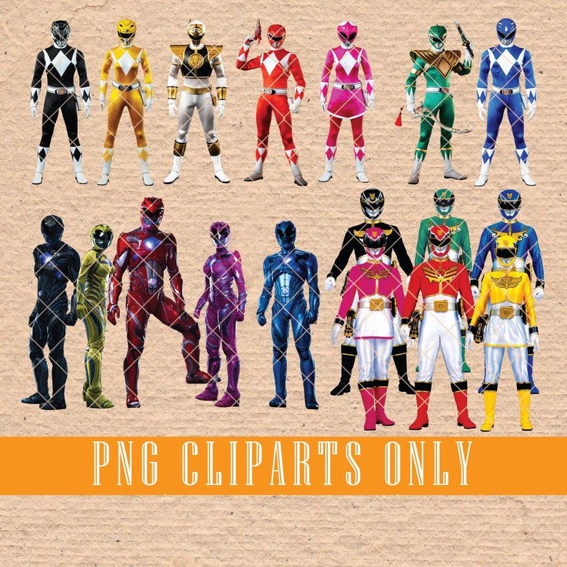 Power Rangers Megaforce Images in PNG Transparent Background, Printable Digital Graphics this is not SVG image 1