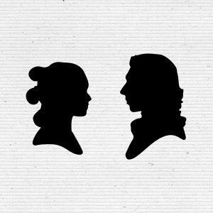 Kylo Ren and Rey Star Wars Silhouette SVG for Silhouette Studio & Cricut Instant Download