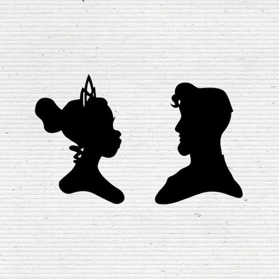 Download Tiana and Naveen Princess and the Frog Disney Silhouette ...