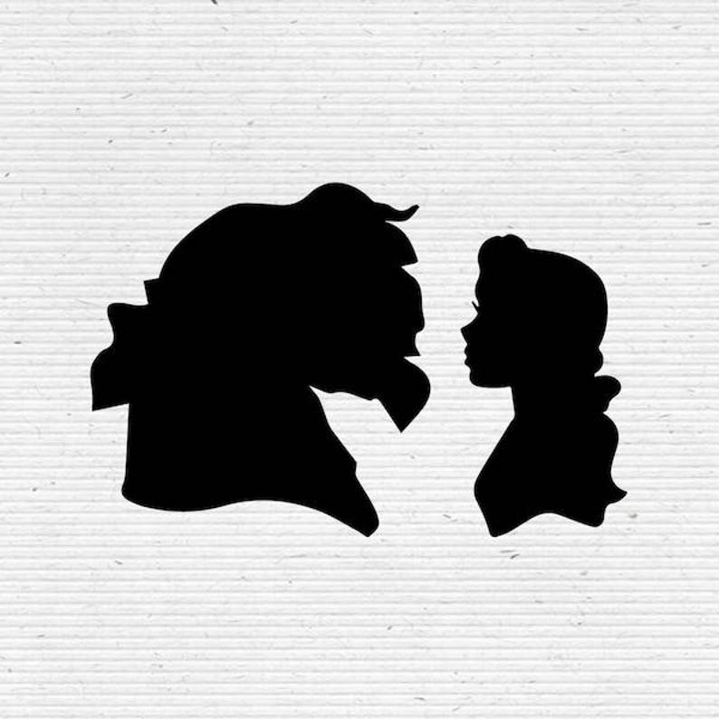 Download Belle in Beauty and the Beast Disney Silhouette SVG and ...