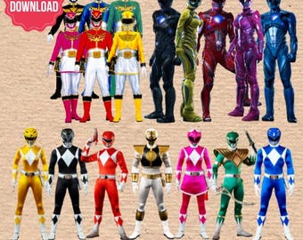 Power Rangers Megaforce PNG Clipart: Transparent Digital Graphics