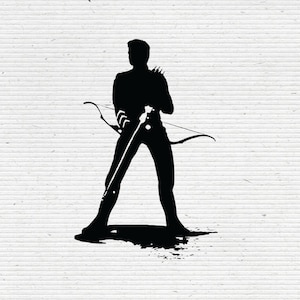 Hawkeye Avengers Silhouette SVG and DXF Cut Files