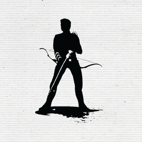Hawkeye Avengers Silhouette SVG and DXF Cut Files