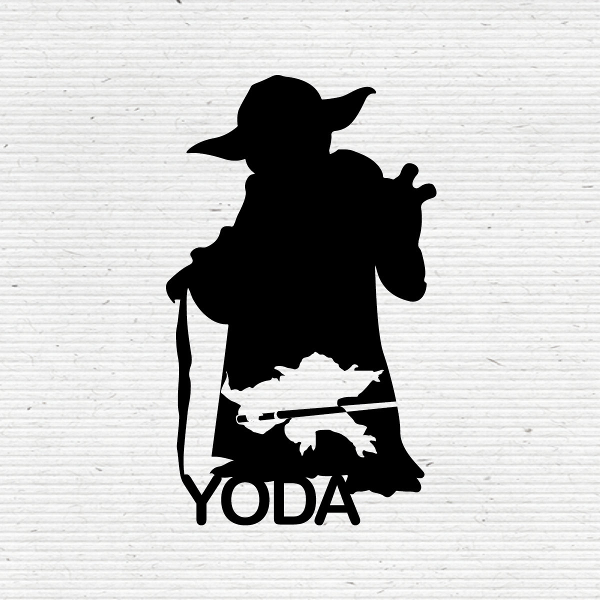 master yoda jedi master star wars silhouette svg cutting etsy