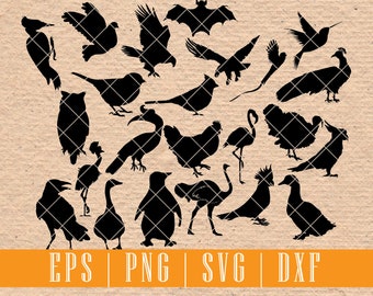 Birds Silhouette | SVG EPS PNG | Ideal for Bullet Journaling, Scrapbooking and Cardmaking