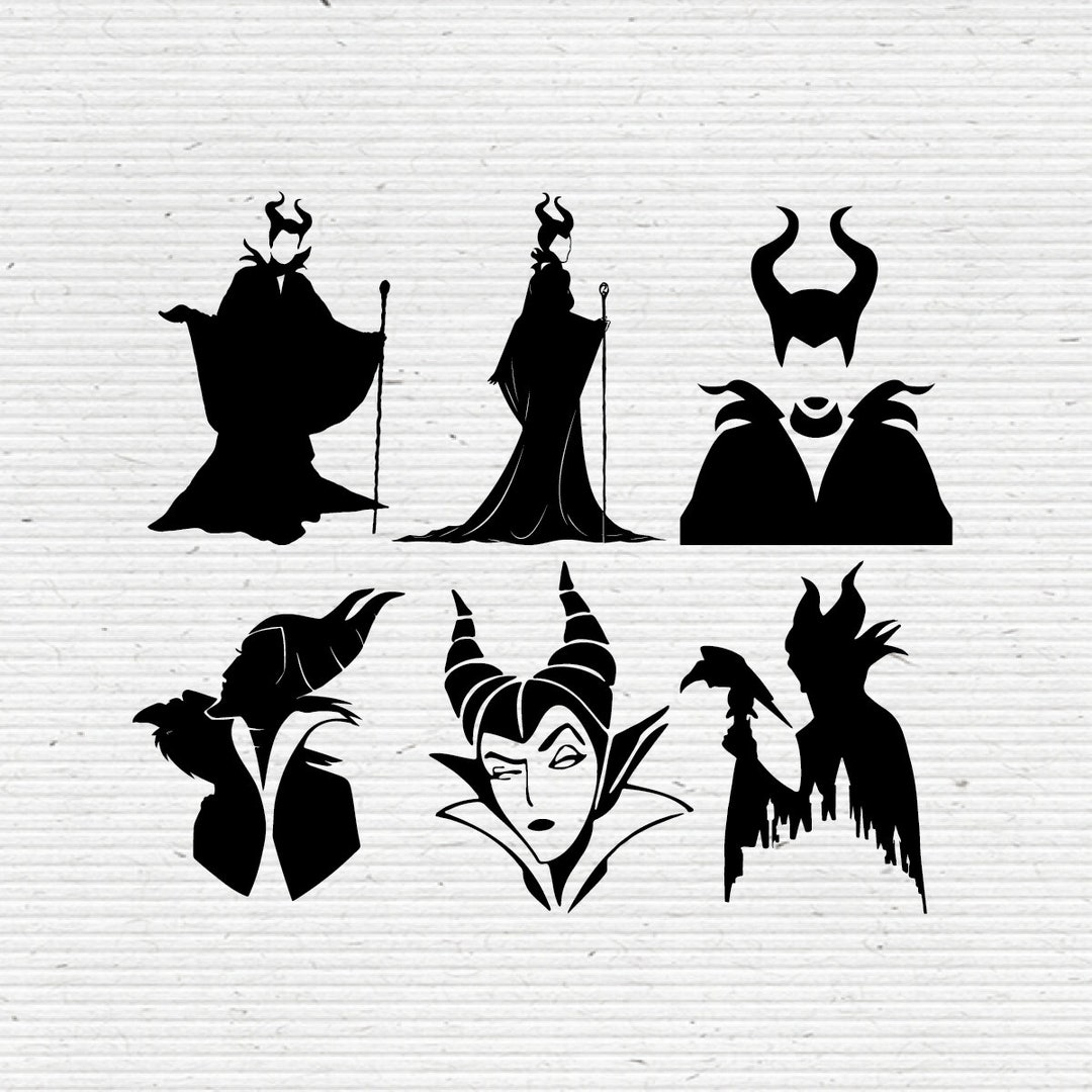 Maleficent Silhouette SVG And DXF Cut Files Editable Vector In EPS Il 1080xN.2432003479 Tal5 