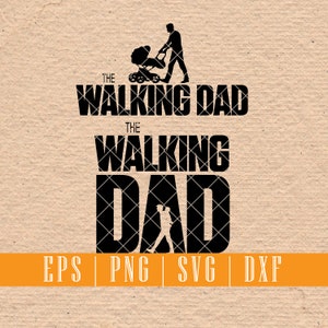 Der wandelnde Vater | Ideal für T-Shirt Prints, Scrapbooking, Wandtattoos | EPS SVG DXF Datei