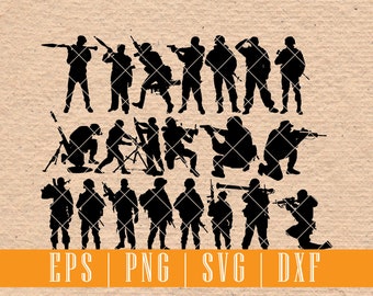 Military Men Graphics | SVG EPS PNG | Ideal for Bullet Journaling, Scrapbooking and Cardmaking