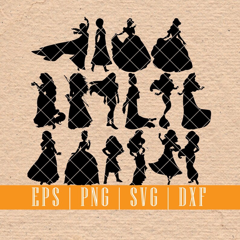 Free Free 252 Disney Princess Silhouette Svg SVG PNG EPS DXF File