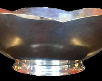 silver lotus bowl etsy