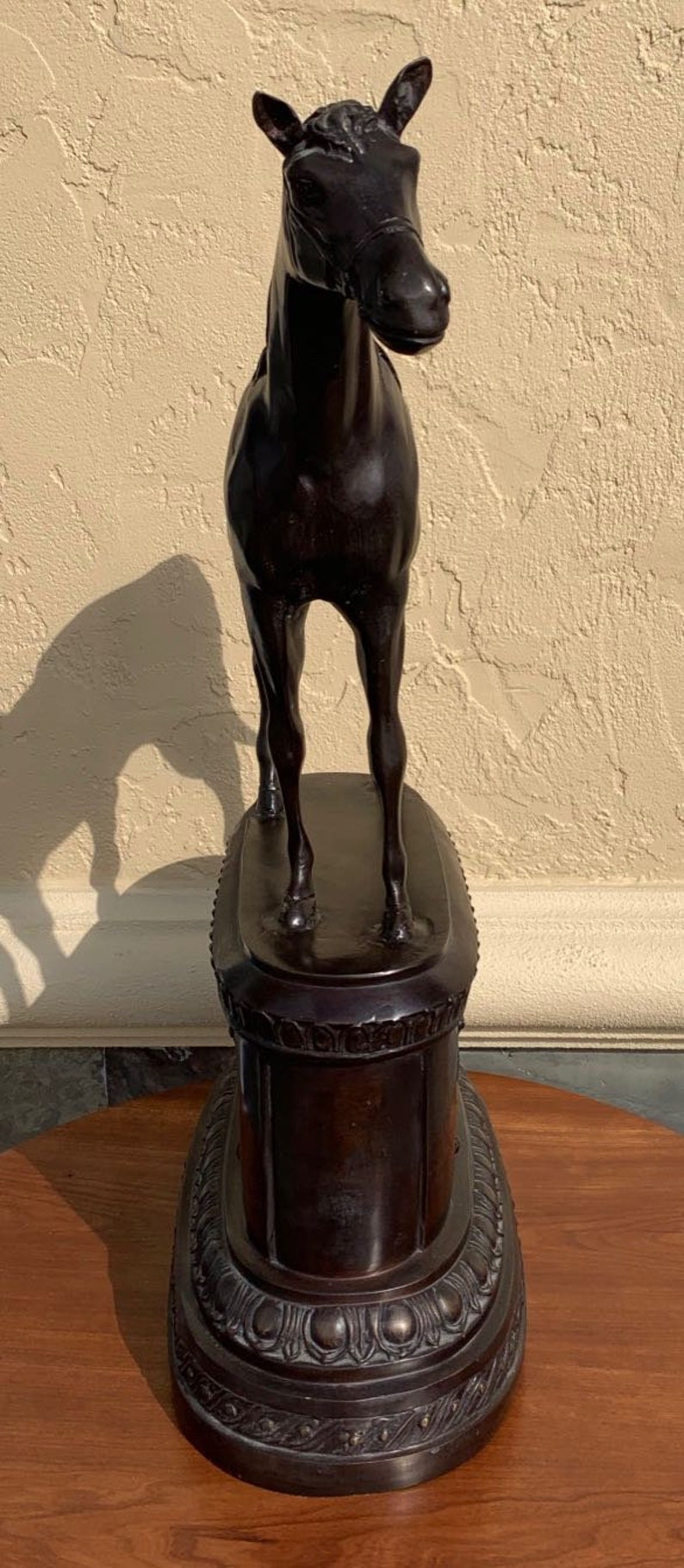 Maitland-Smith Horse Statue Bronze | Etsy