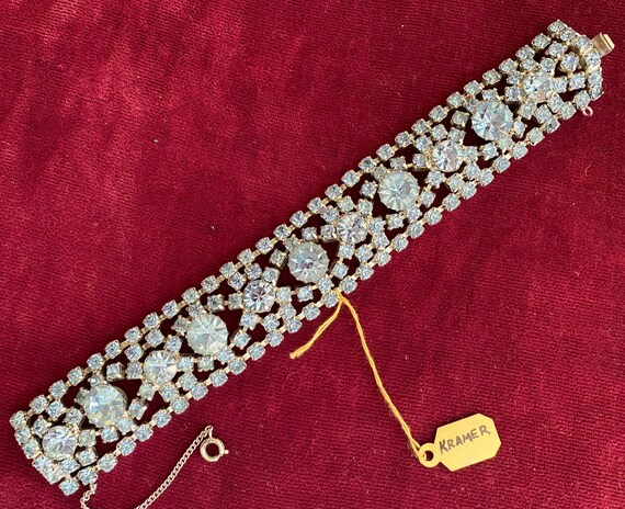 Kramer of NY Blue Rhinestone Bracelet