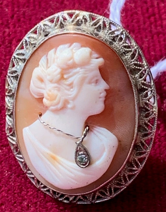 Gold Cameo Ring en habille